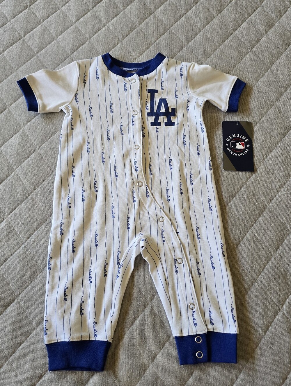 LA Dodgers Infant Onesie Romper Outfit Size 6/9 months NWT MLB baseball